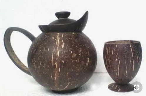 Coconut Teapot & Cup Set